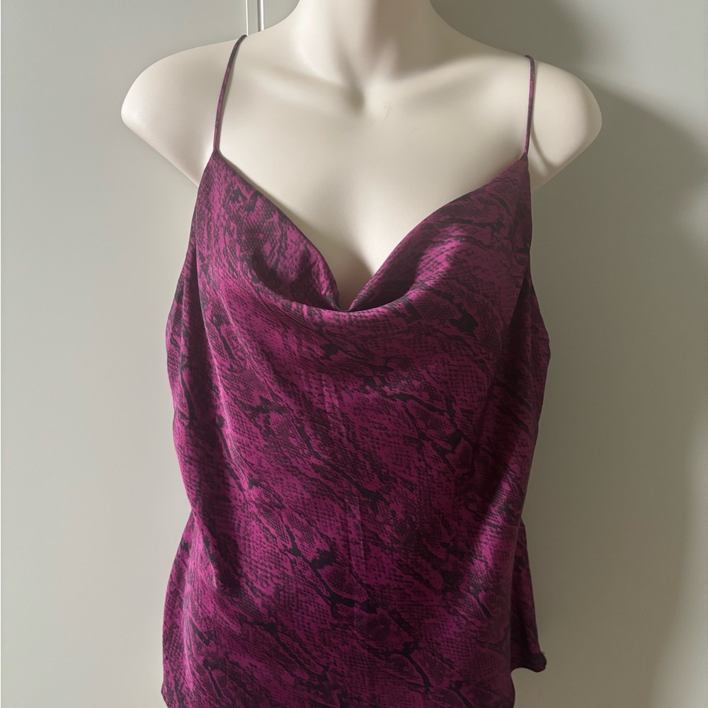 Dynamite Purple Asymmetrical Camisole